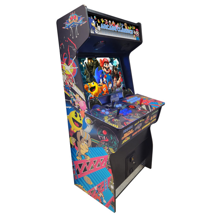 N2fun Mame/Hyperspin 4 Player Plug-In Full Size Arcade Machine with 80000  Games Included